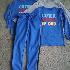 3 Shirts And Pants Boys Size 7